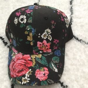 BCBG floral baseball hat